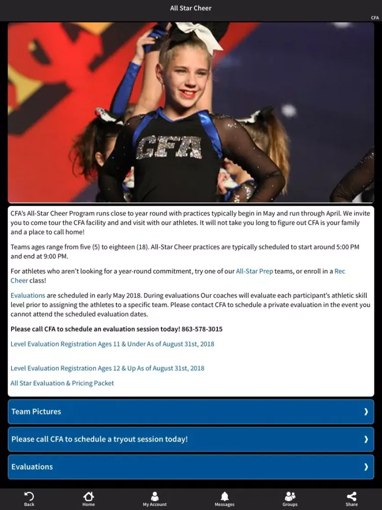 Central Florida Athletics iPad 應用截圖