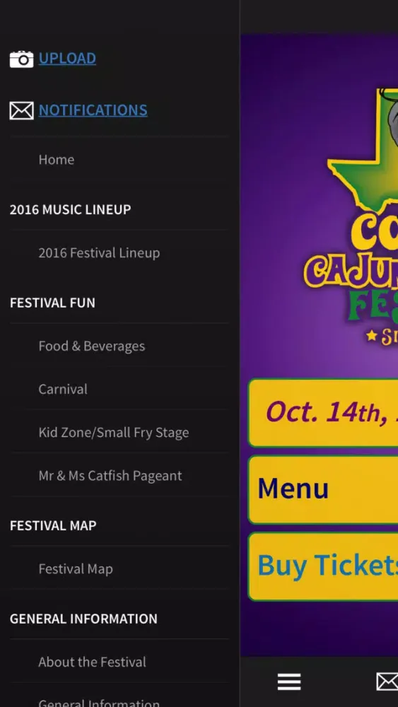 Ảnh chụp màn hình của Conroe Cajun Catfish Festival