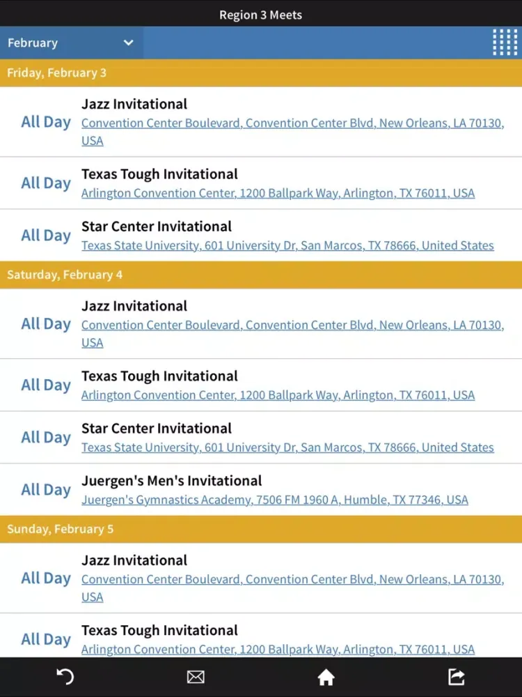 Texas Men's Gymnastics iPad  Screenshots
