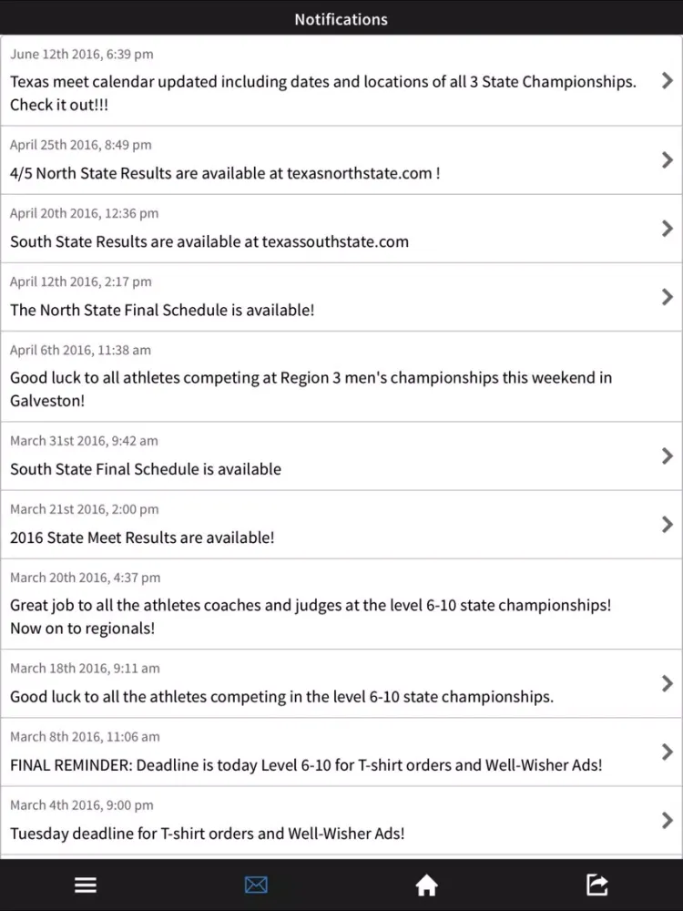 Texas Men's Gymnastics iPad  Screenshots