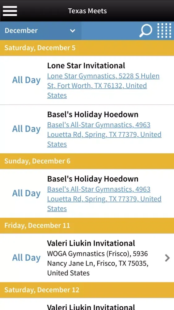 Texas Men's Gymnastics Screenshots
