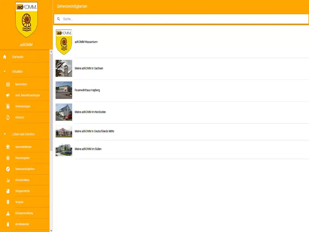 Meine Gemeinde App iPad  سکرین شاٹس
