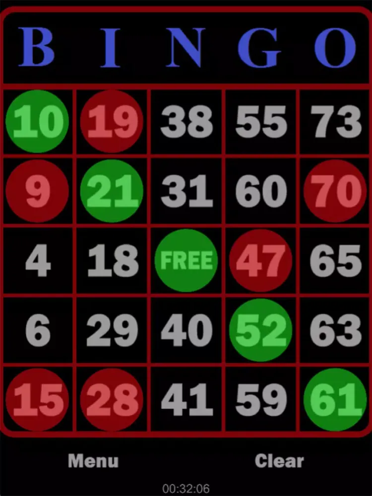 Ảnh chụp màn hình của Bingo Combo iPad 