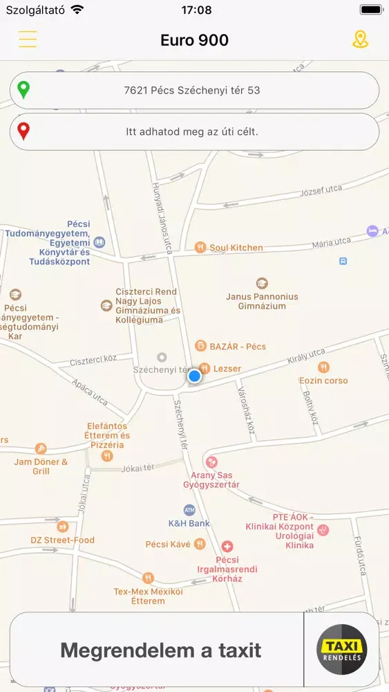 Zrzuty ekranu Euro 900 Taxi Pécs