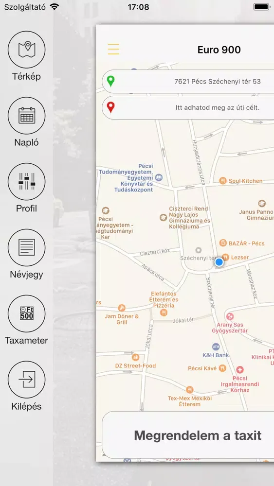 Zrzuty ekranu Euro 900 Taxi Pécs