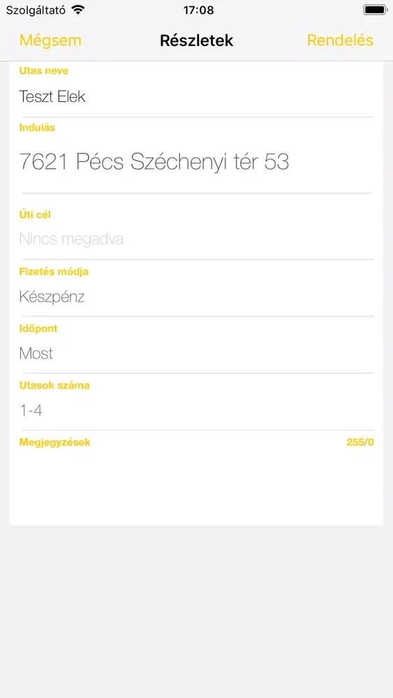 Zrzuty ekranu Euro 900 Taxi Pécs