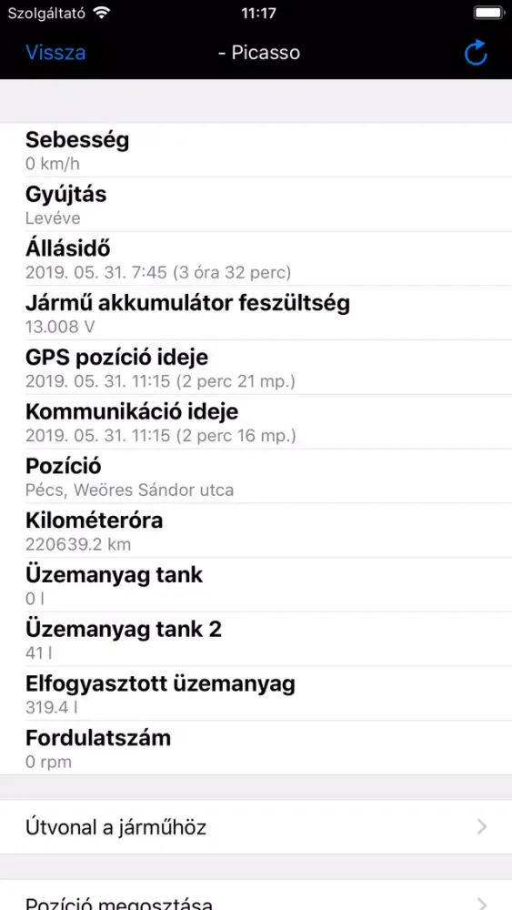 Captures d'écran de whereis.eu