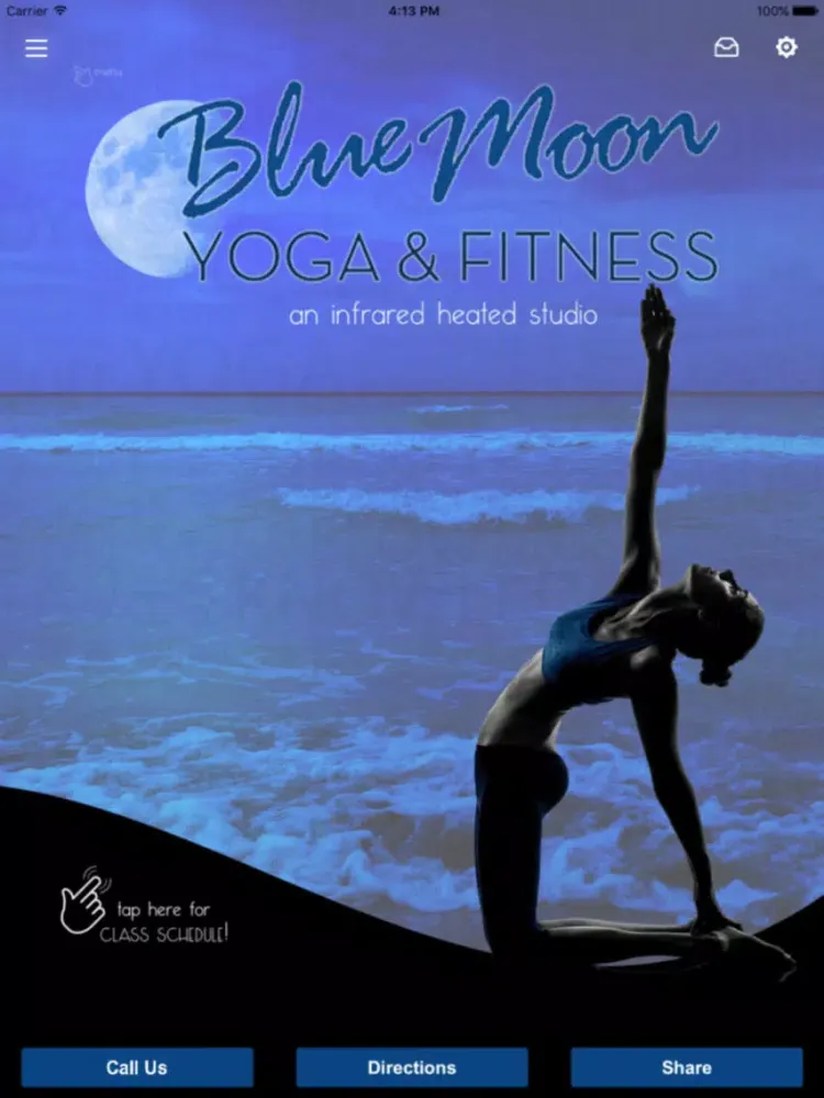 Ảnh chụp màn hình của Blue Moon Yoga & Fitness iPad 