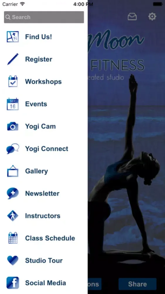 Ảnh chụp màn hình của Blue Moon Yoga & Fitness