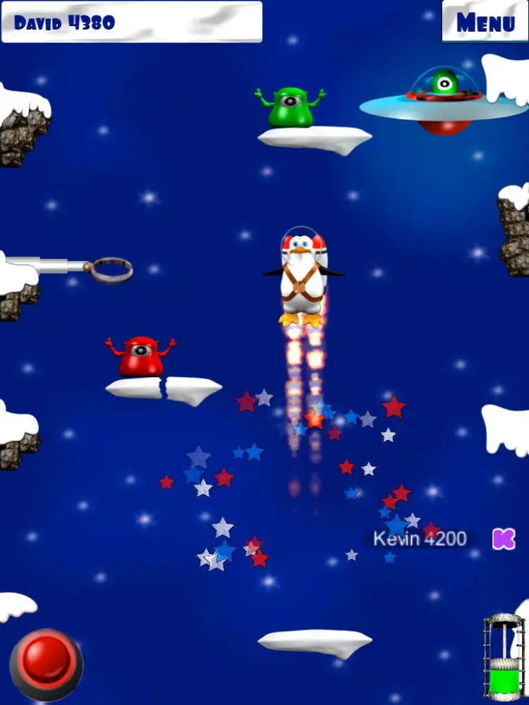 Doodle Space Pingouin HD iPad  Screenshots