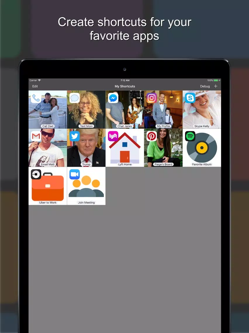 Скриншоты One Touch: Speed Dial for Apps iPad 