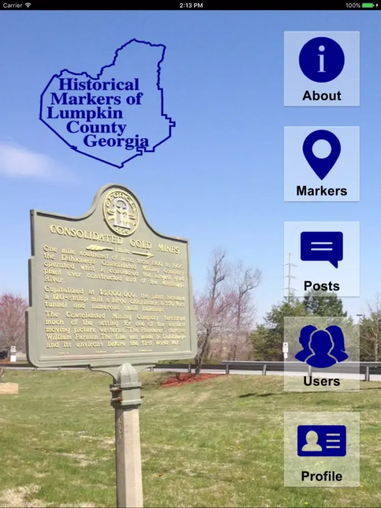 Historical Markers of Lumpkin iPad 应用截图
