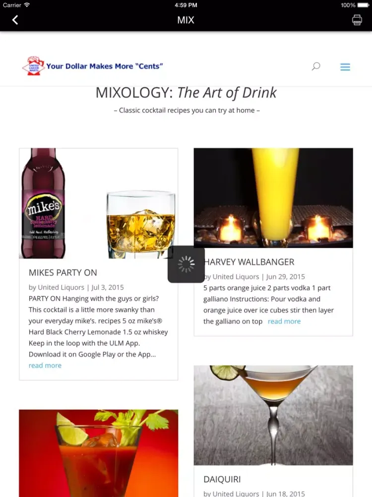 تصاویر United Liquor Mart iPad 