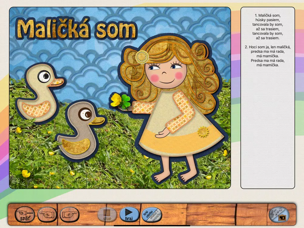 Spevníček Tralala iPad 应用截图