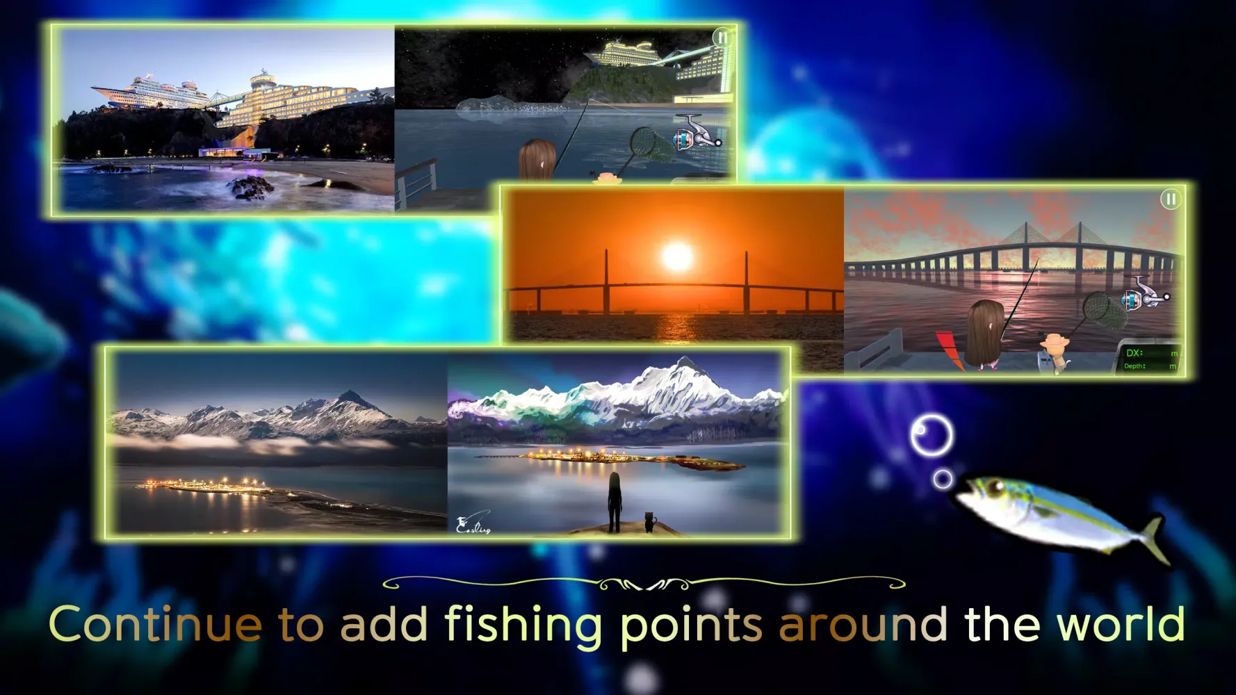 RealisticFishingGame Casting スクリーンショット