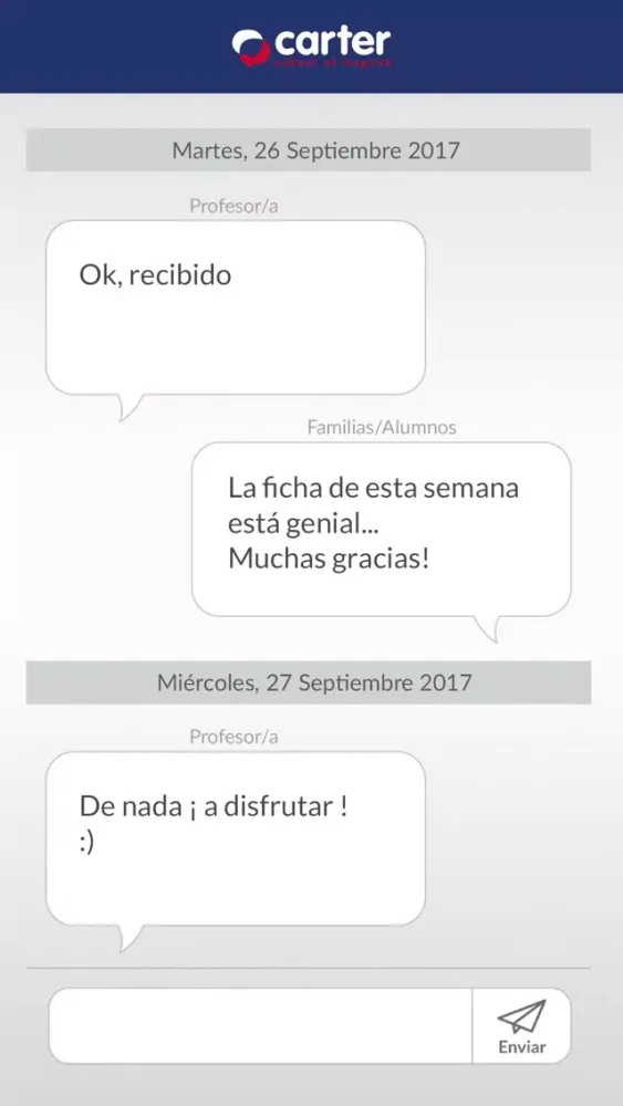 Carter School Alumnos Screenshots