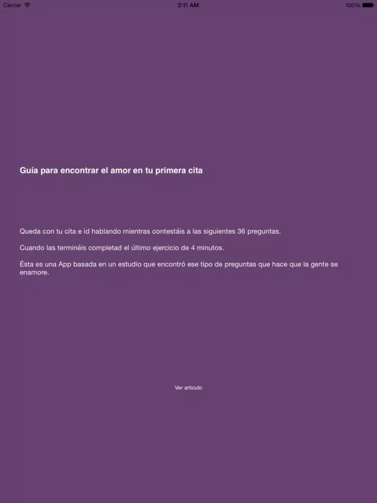 Guía conversación primera cita iPad  স্ক্রিনশট
