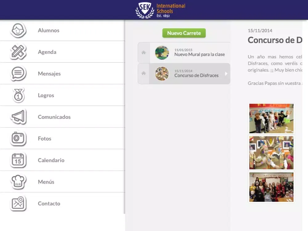 Zrzuty ekranu MySEK Infants Profesor iPad 