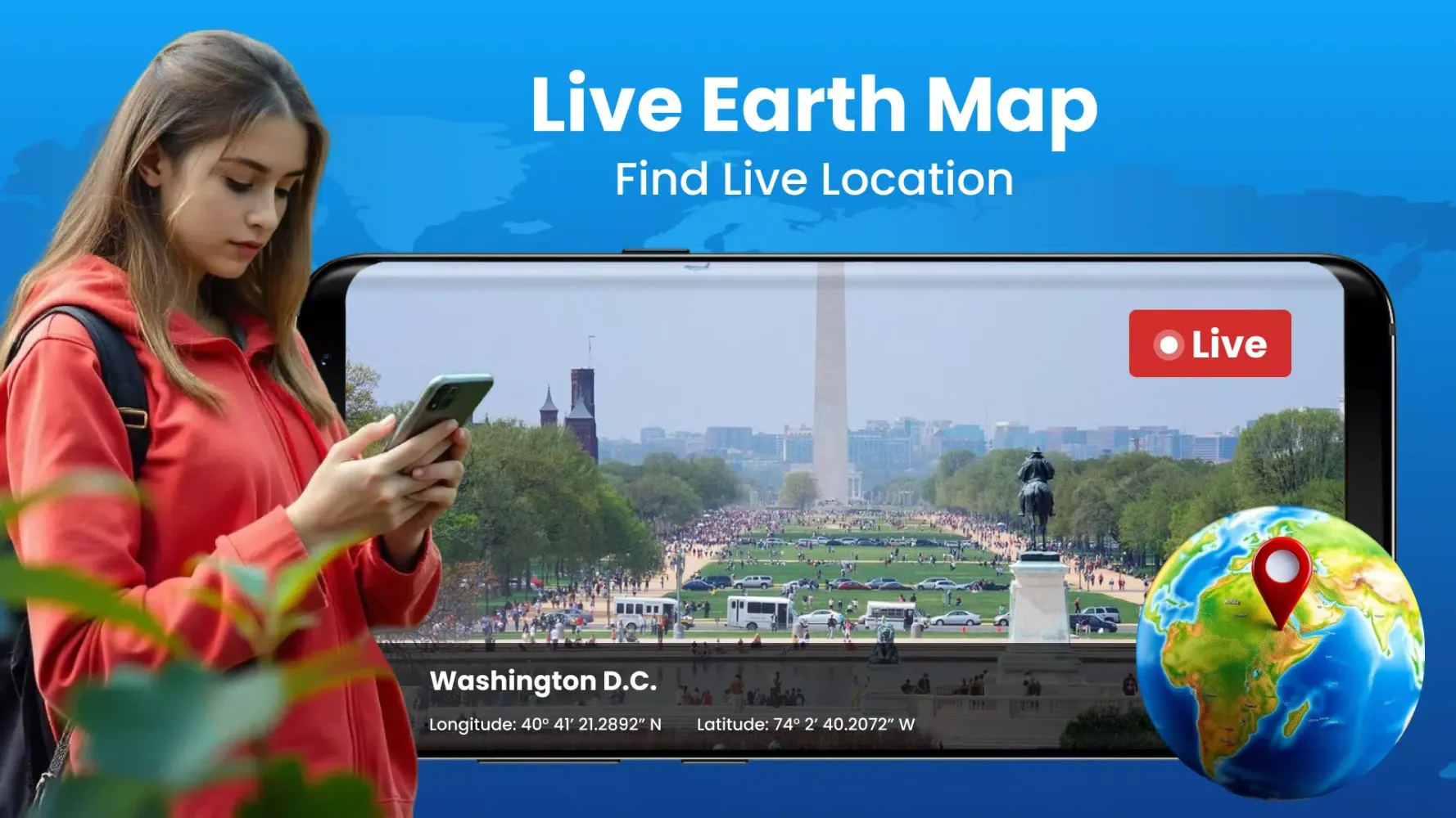 Live Earth Map Screenshots