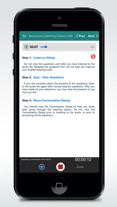 English Listening. Screenshots