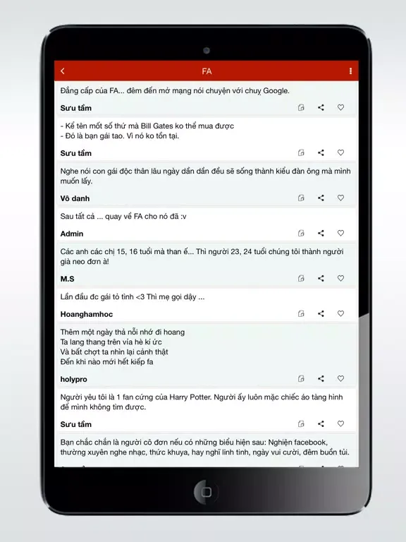 Sổ tay chém gió - sml iPad 应用截图