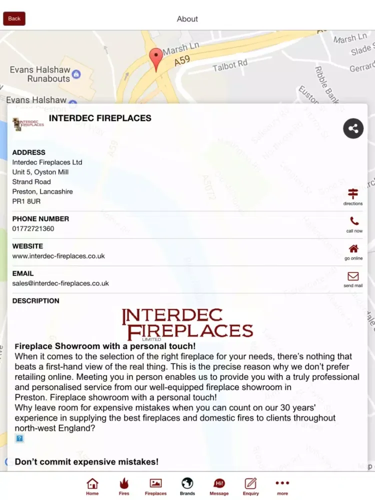 Interdec Fireplaces Ltd iPad  스크린샷