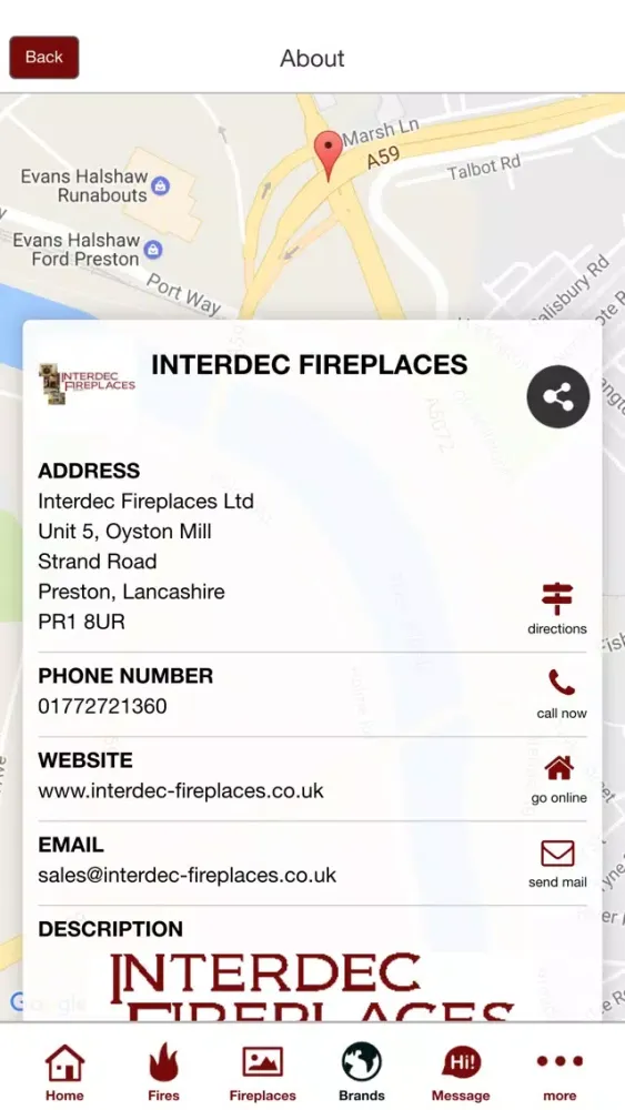 Interdec Fireplaces Ltd 스크린샷