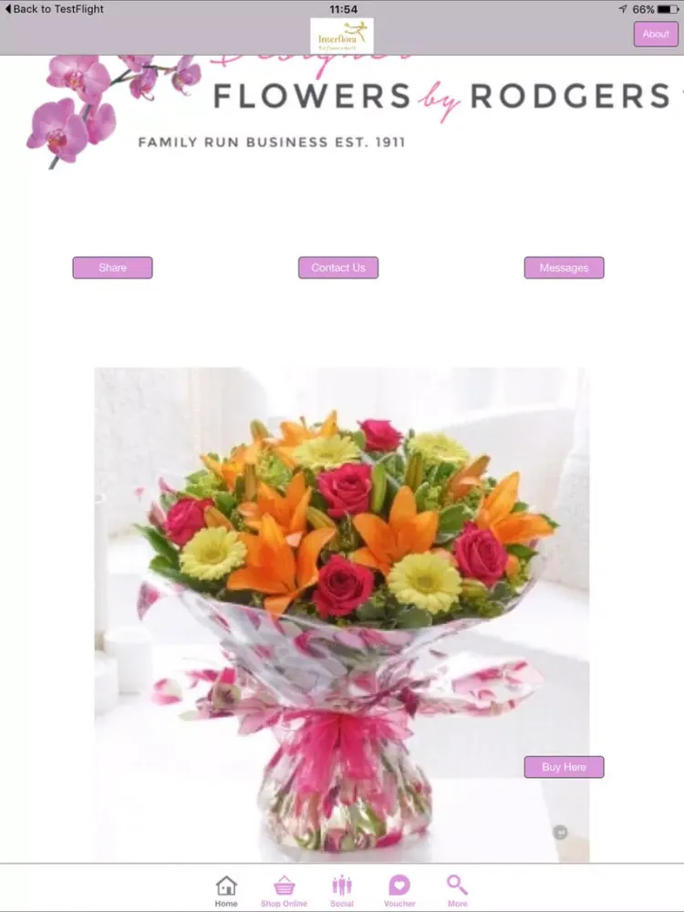 Rodgers The Florist - Interflora iPad  Ekran Görüntüleri