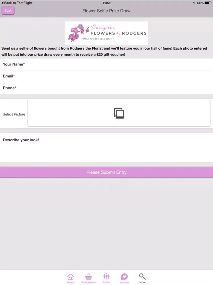 Rodgers The Florist - Interflora iPad  Ekran Görüntüleri