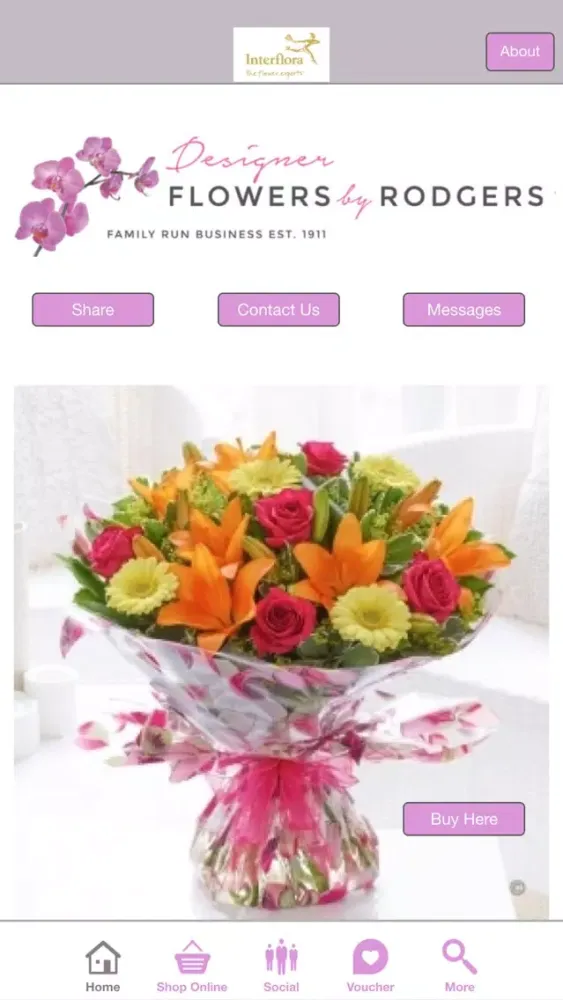Rodgers The Florist - Interflora Ekran Görüntüleri