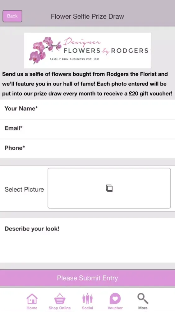 Rodgers The Florist - Interflora Ekran Görüntüleri