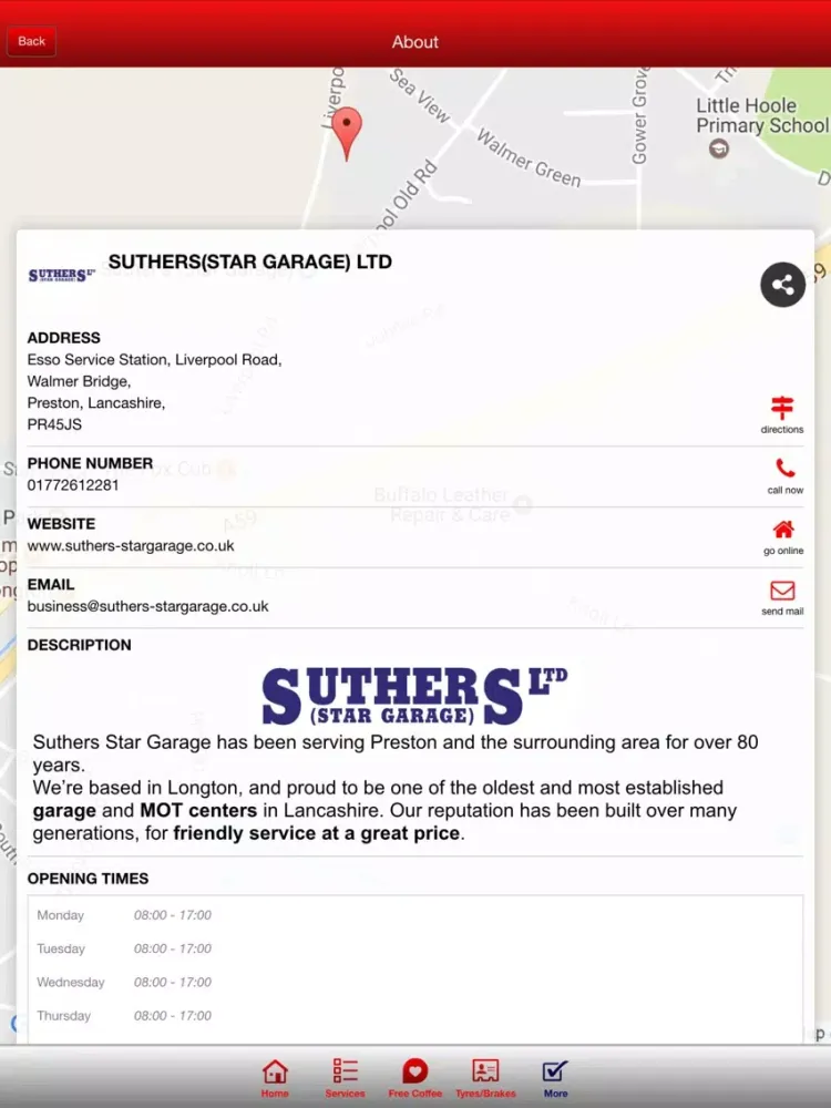 Zrzuty ekranu Suthers (Star Garage) Ltd iPad 