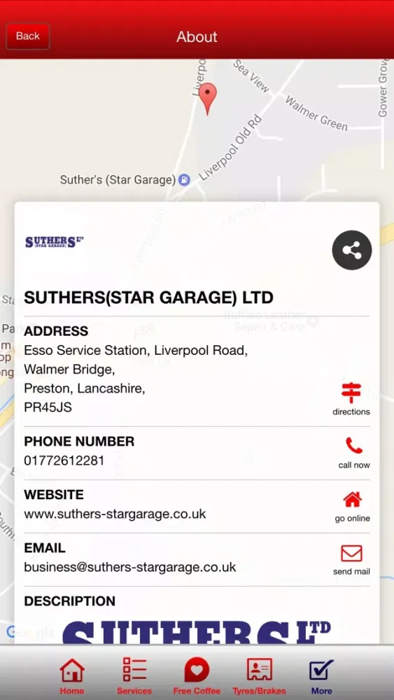 Zrzuty ekranu Suthers (Star Garage) Ltd