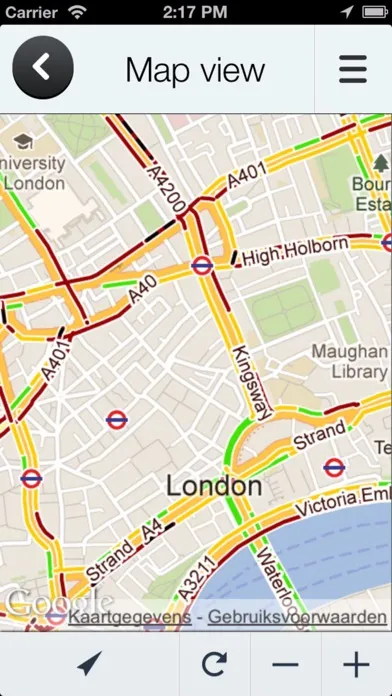 Captures d'écran de Road Information UK – Real Time Traffic Jams