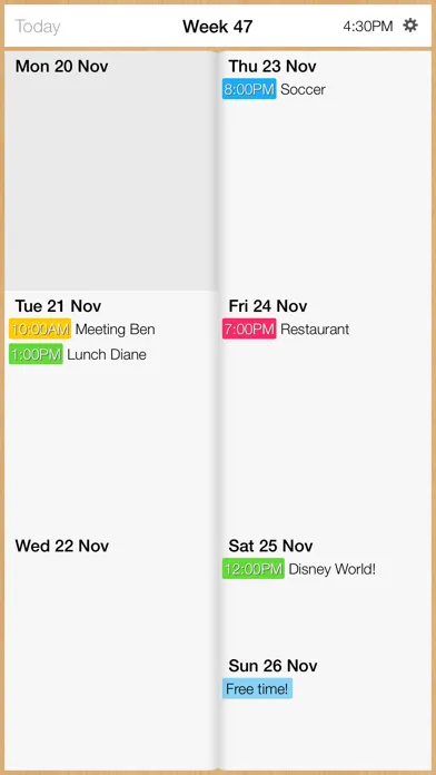 Week Calendar + سکرین شاٹس