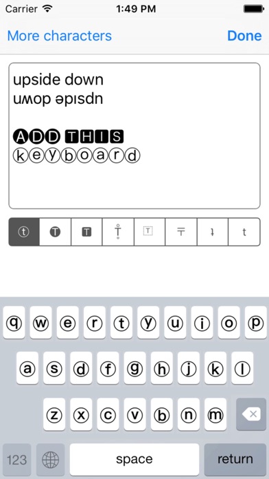 Weird fonts - ⓑⓤⓑⓑⓛⓔ ⓕⓞⓝⓣ ⓚⓔⓨⓑⓞⓐⓡⓓ スクリーンショット
