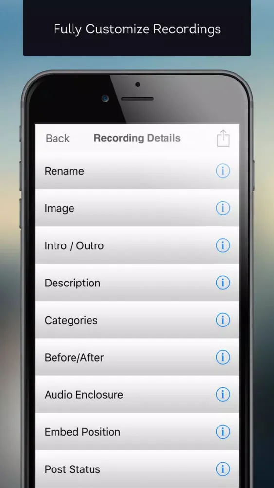Mobile Podcaster - Record and Publish Your Podcast to WordPress, Libsyn and Dropbox应用截图