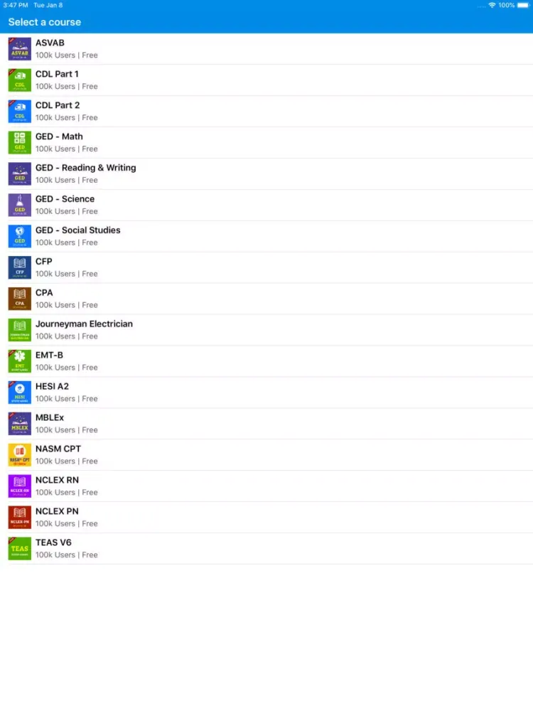 صور MobilePrep - Study Guide& Test iPad 