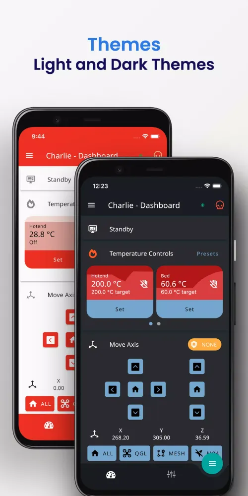 Mobileraker Screenshots