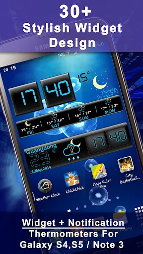 Capturas de tela do Weather Rise Clock 30+ Widgets