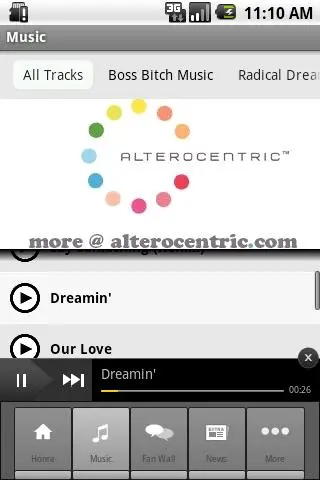 Captures d'écran de Discover Music Daily