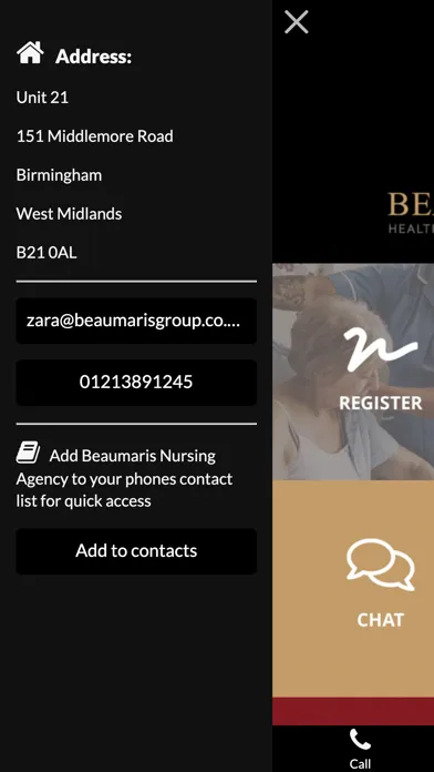 Capturas de tela do Beaumaris Nursing Agency