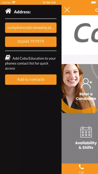 Capturas de tela do Coba Education