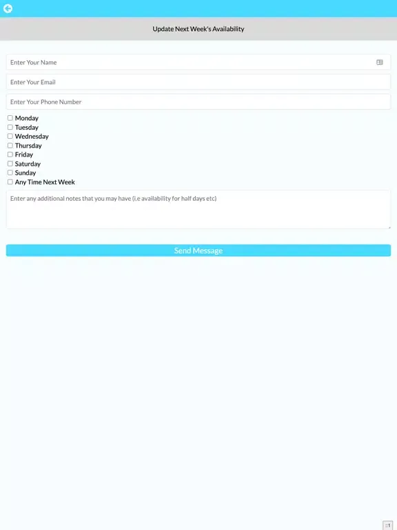 Tangkapan layar FastTrack App iPad 