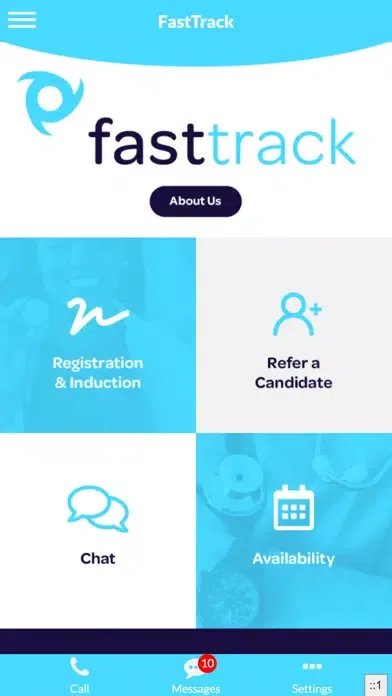 Tangkapan layar FastTrack App
