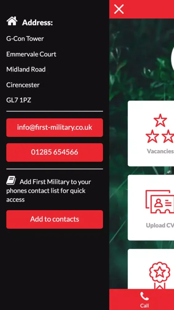 Ảnh chụp màn hình của First Military Recruitment