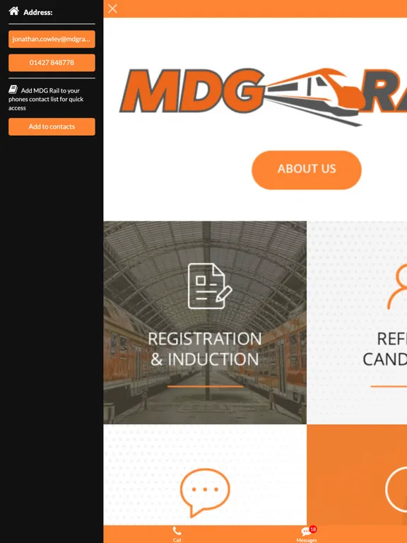 MDG Rail iPad 应用截图