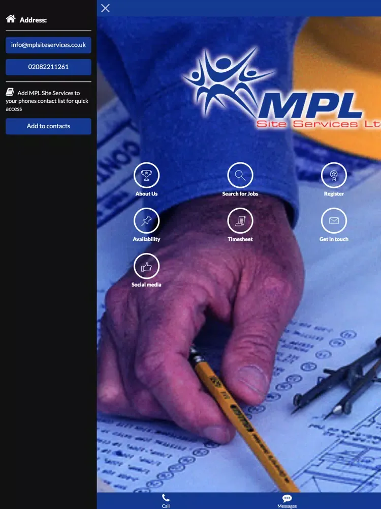 MPL Site Services Mobile iPad 應用截圖