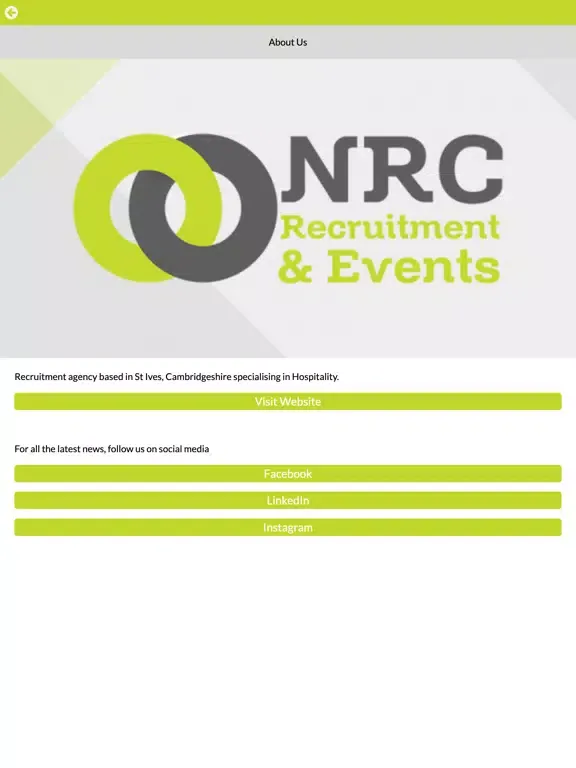 NRC Recruitment and Events iPad  Ekran Görüntüleri