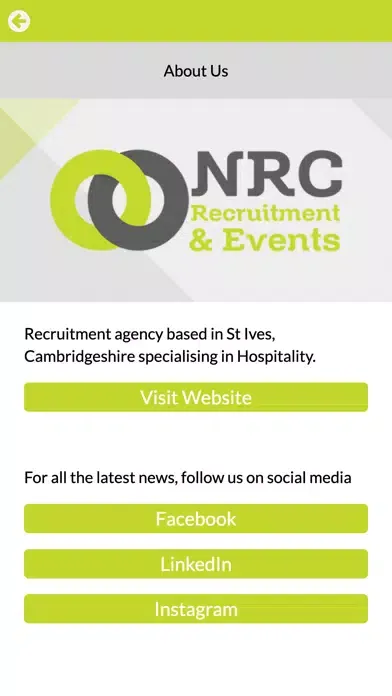 NRC Recruitment and Events Ekran Görüntüleri
